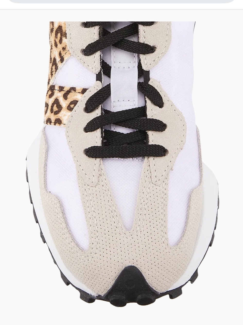 New Balance Women’s 327 Logo Low-Top Sneakers in Beige Leopard (9) - Picture 4 of 15